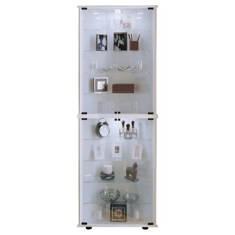 VCM Bois verre vitrine vitrine de collection en verre vitrine d'angle vitrine stand Vecko XL  