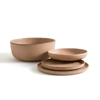 AM.PM Lot de 4 assiettes à dessert en grès  