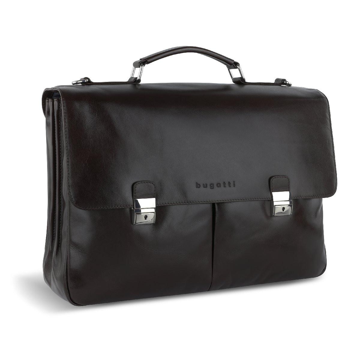 BUGATTI Romano Aktentasche L Dunkelbraun  