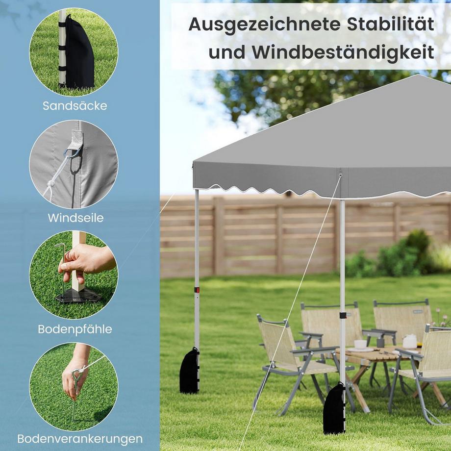 Northix Pop-Up-Überdachungszelt mit Rolltasche  