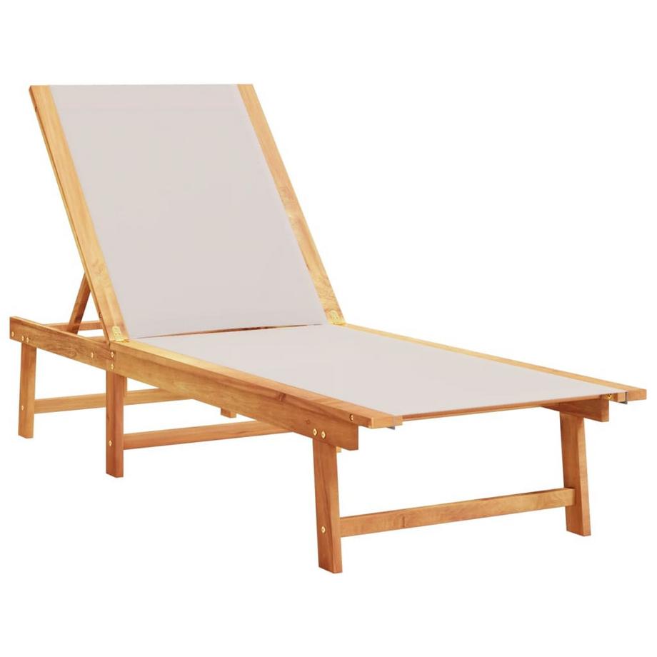 VidaXL Chaise longue bois d'acacia  