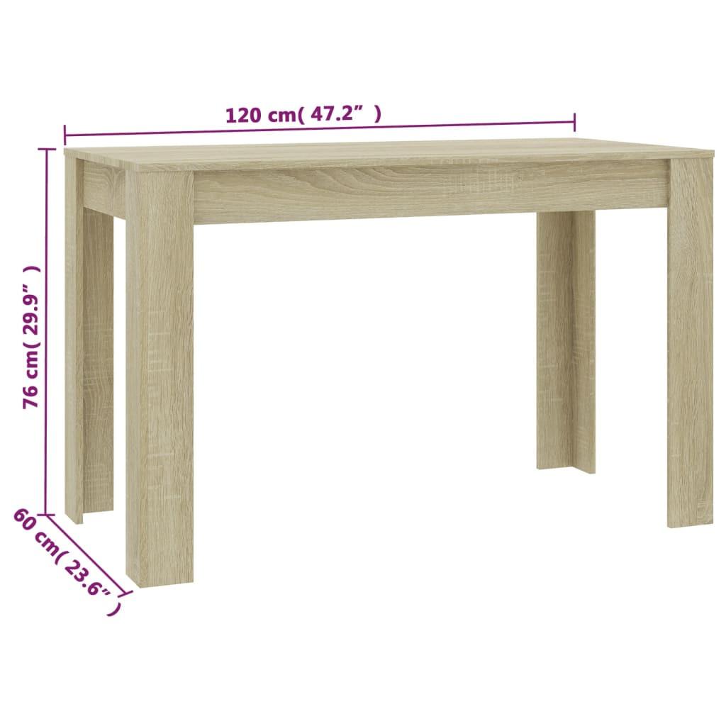 VidaXL Table de salle à manger bois d'ingénierie  