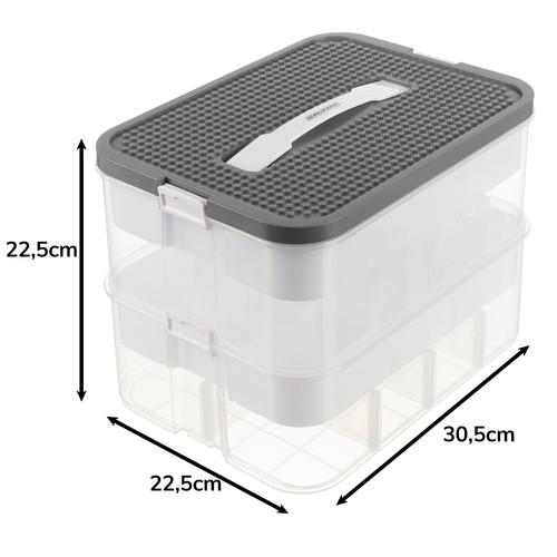 Northio Bausteinbox - 2 Ebenen Kruzzel 25756  