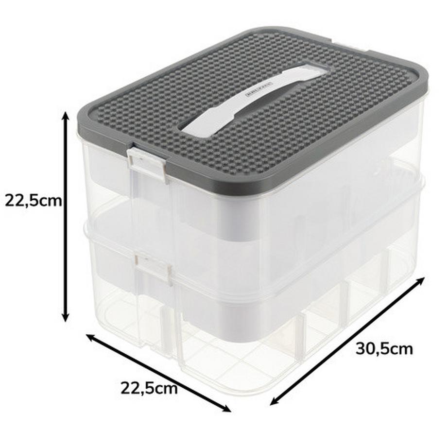 Northio Scatola di mattoncini da costruzione - 2 livelli Kruzzel 25756  