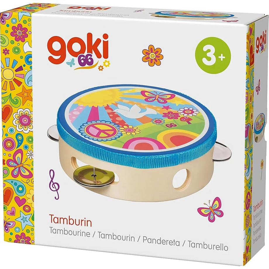 goki  Tambourin Soleil avec sonnettes 