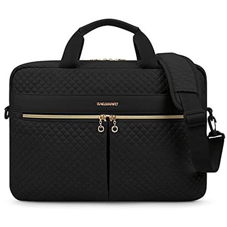 Only-bags.store  Sac pour ordinateur portable, porte-documents 17,3 pouces, grand sac pour ordinateur portable, sac d'ordinateur, bureau, voyage, affaires, noir 