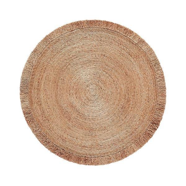 La Redoute Intérieurs Tapis jute rond frangé  