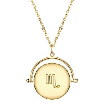 Femme Collier en argent Zodiaque Scorpion