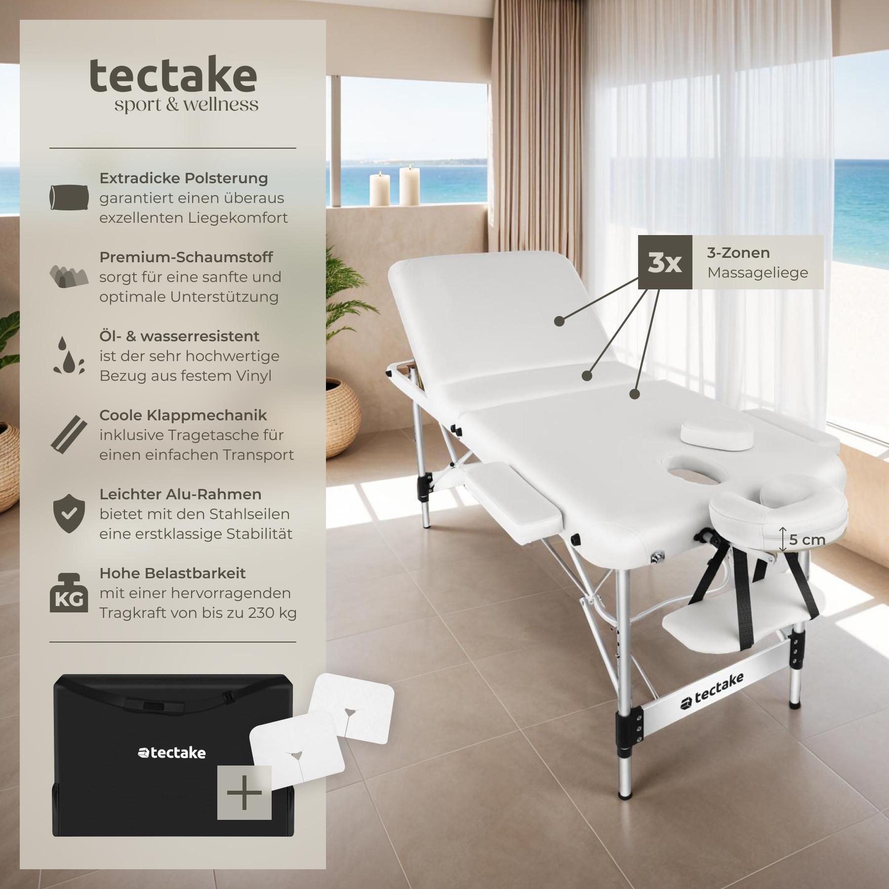 Tectake Table de massage pliable PHUKET  