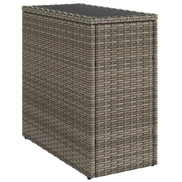 Garten beistelltisch poly-rattan