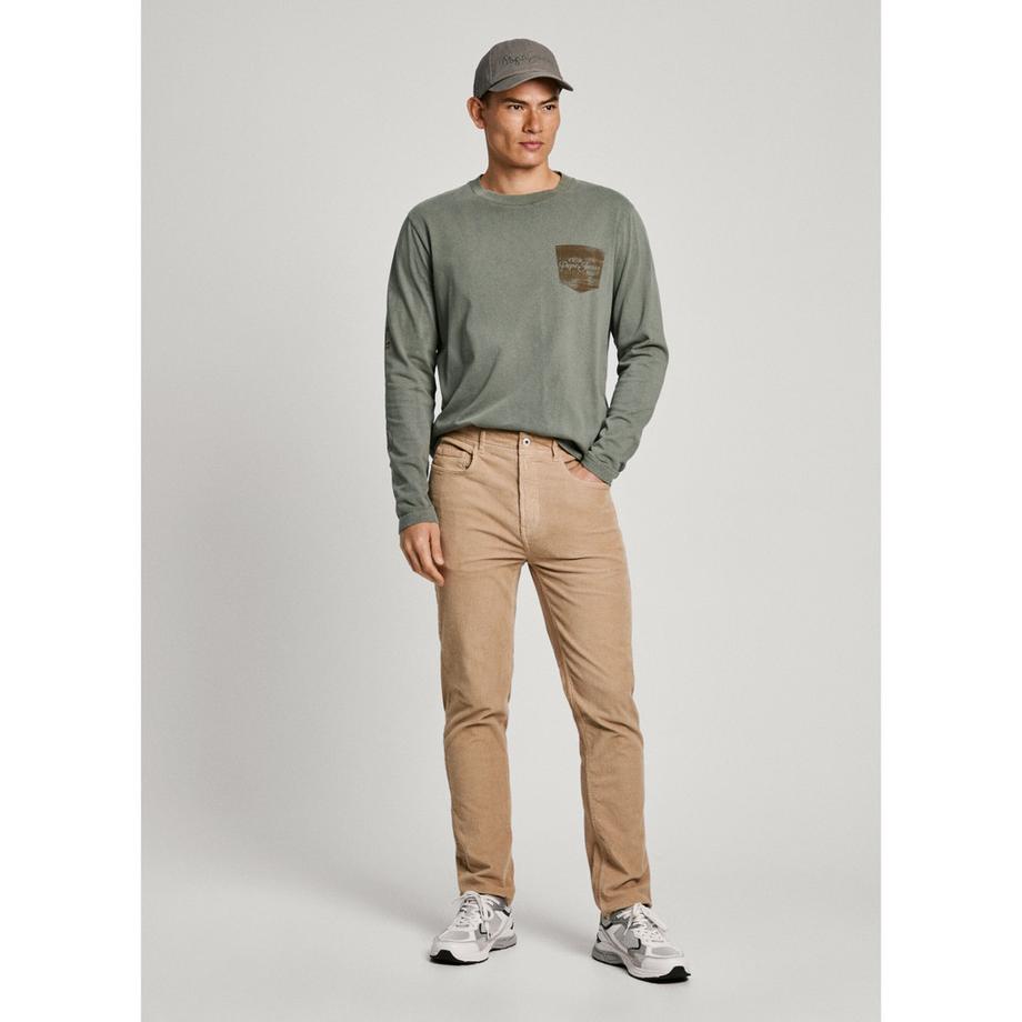 Pepe Jeans London Pantaloni Velluto a Coste Slim Cinque Tasche  