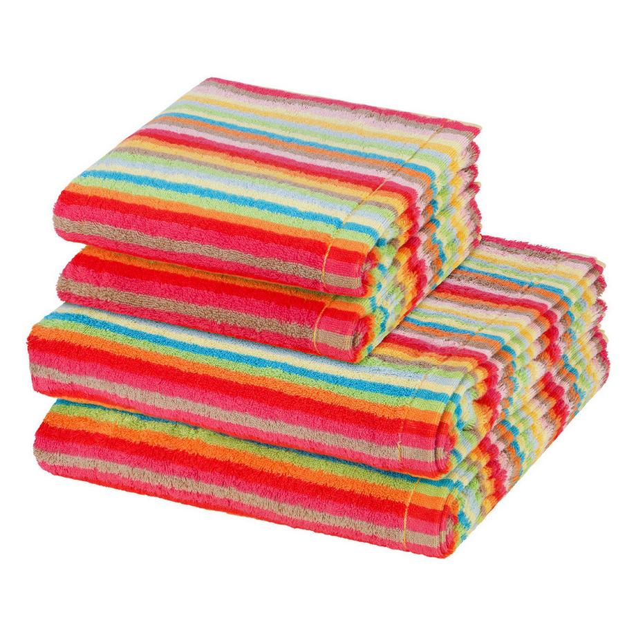 4er Pack Lifestyle - 2 X Handtuch 2 X Duschtuch im Set