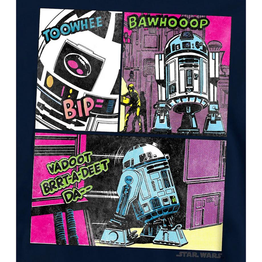 STAR WARS  To The Rescue Felpa Con Cappuccio R2d2 