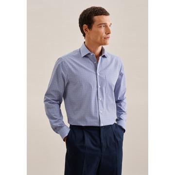 Chemise Business Regular Fit Manche longue Petit motif