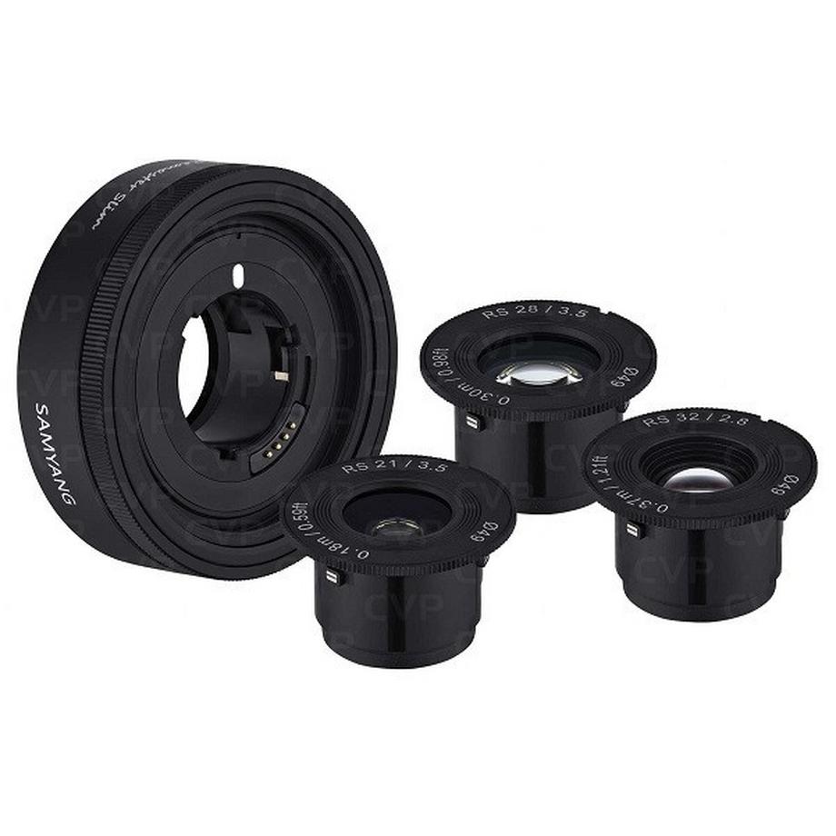 Samyang RS Pancake-Objektivset für Sony E (21, 28, 32mm)