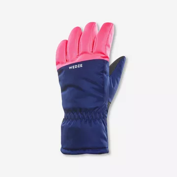 Skihandschuhe Kinder warm wasserdicht - 100 neonrosa