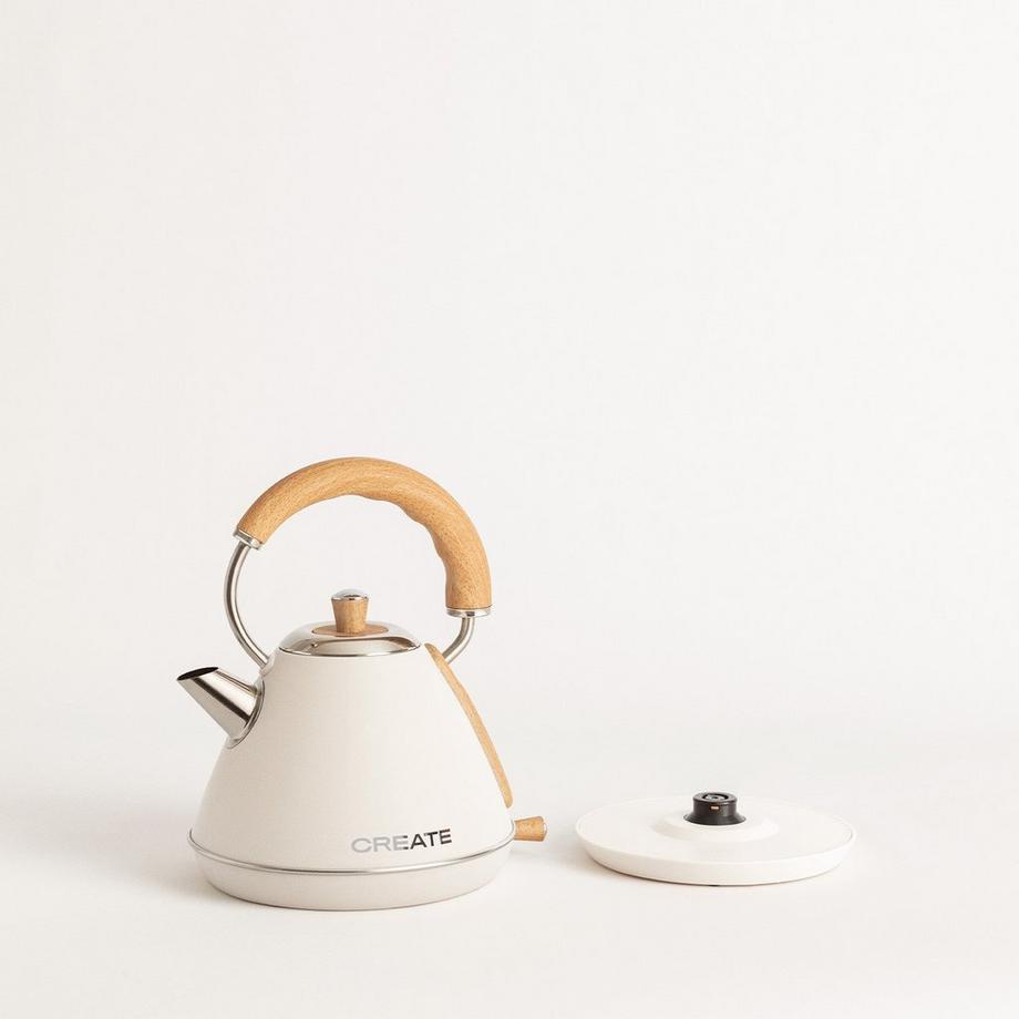 CREATE KETTLE RETRO M - Wasserkocher 1 L vanille  
