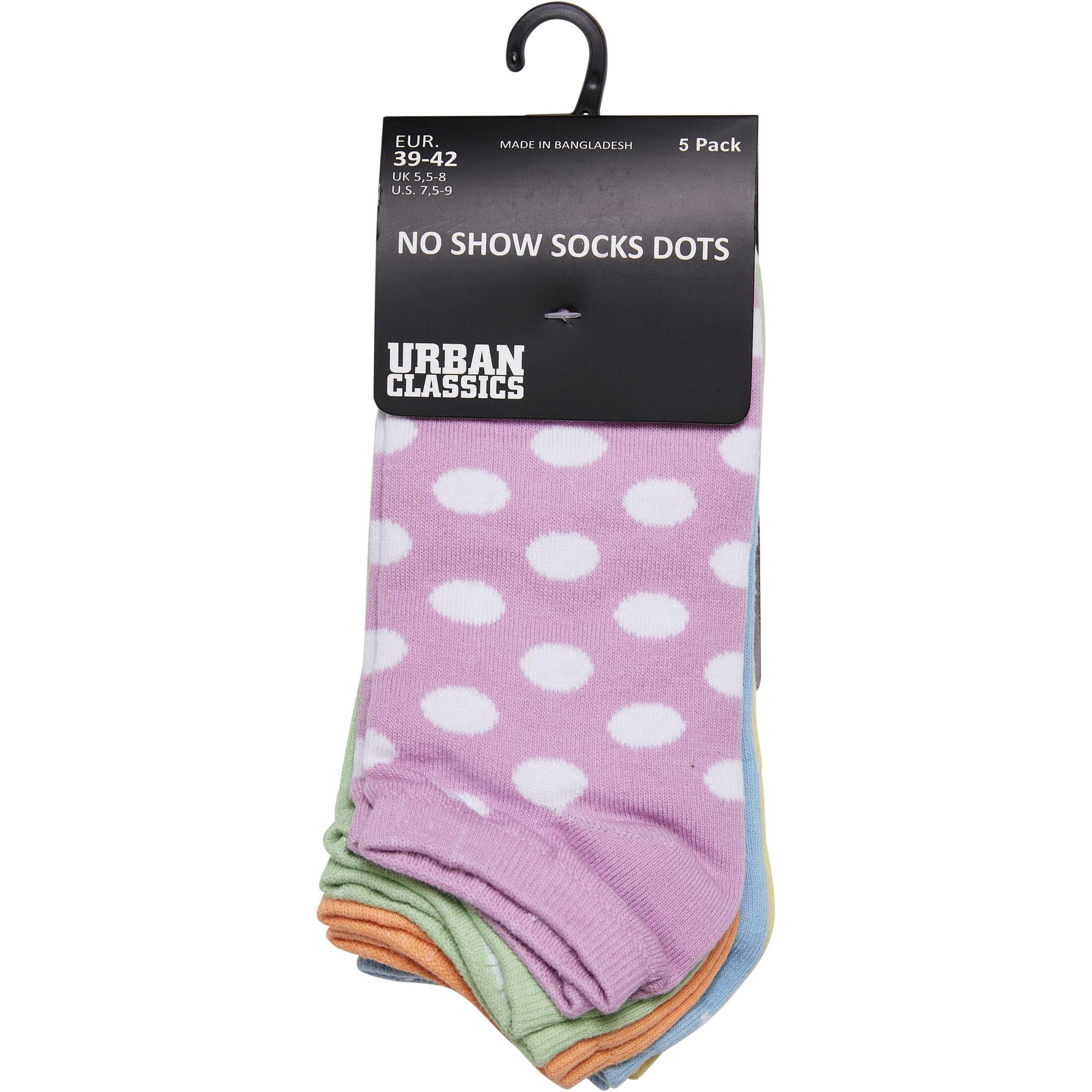 URBAN CLASSICS  paar gepunktete socken no shox (x5) 