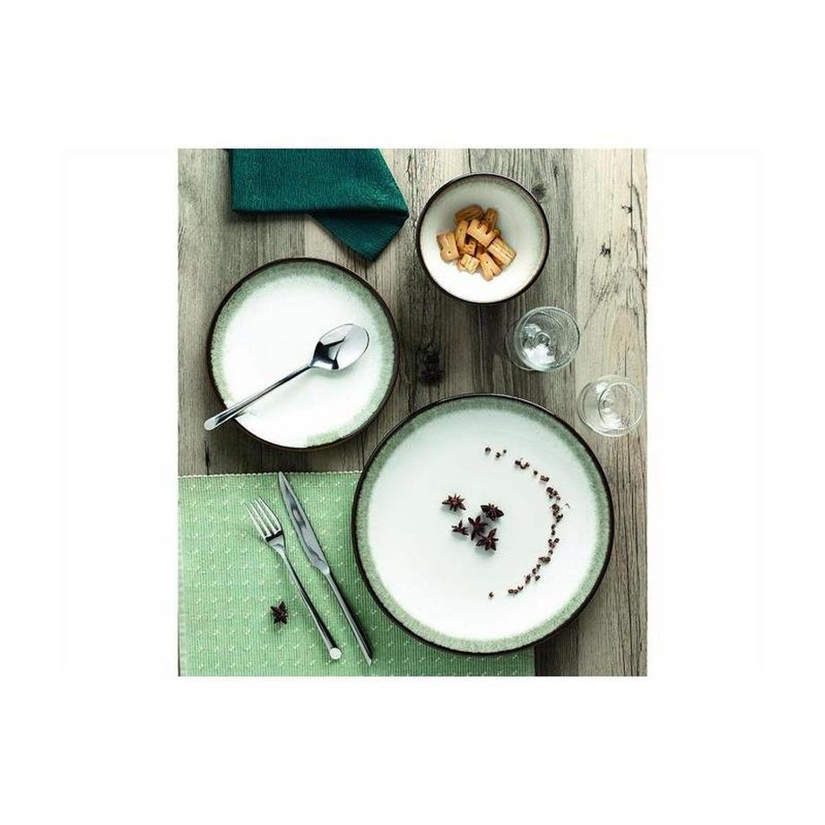 Sia  Servizio piatti in grès pezzi kaki e avorio ALGA della marca SIA 