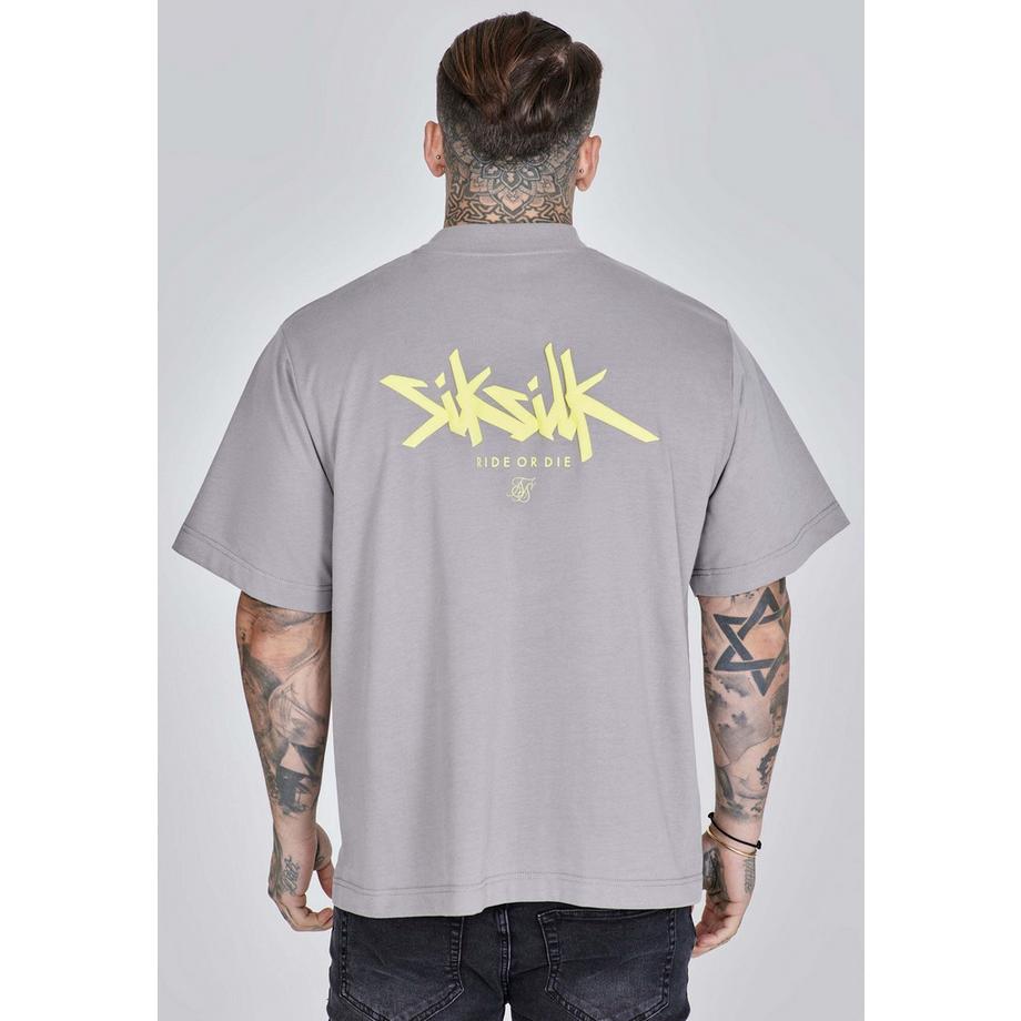 Sik Silk Oversized T-Shirt mit Logoprint  