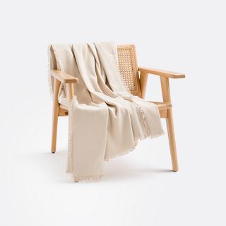 La Redoute Intérieurs Coperta Panama con Frange  