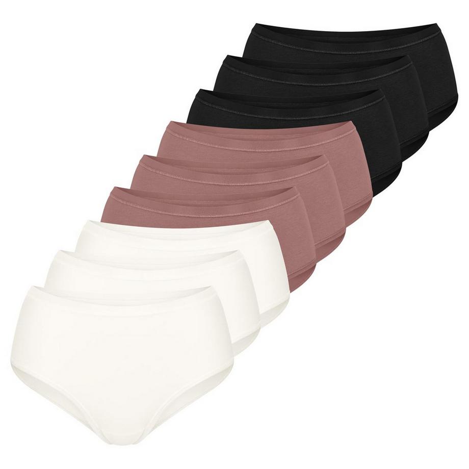 9er Pack GO Daily Cotton - Midi Slip