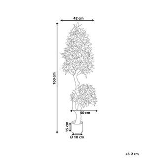 Beliani Pianta artificiale en Materiale sintetico LAURELE  