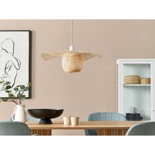 Beliani Lampe suspension en Bambou Boho BONITO  