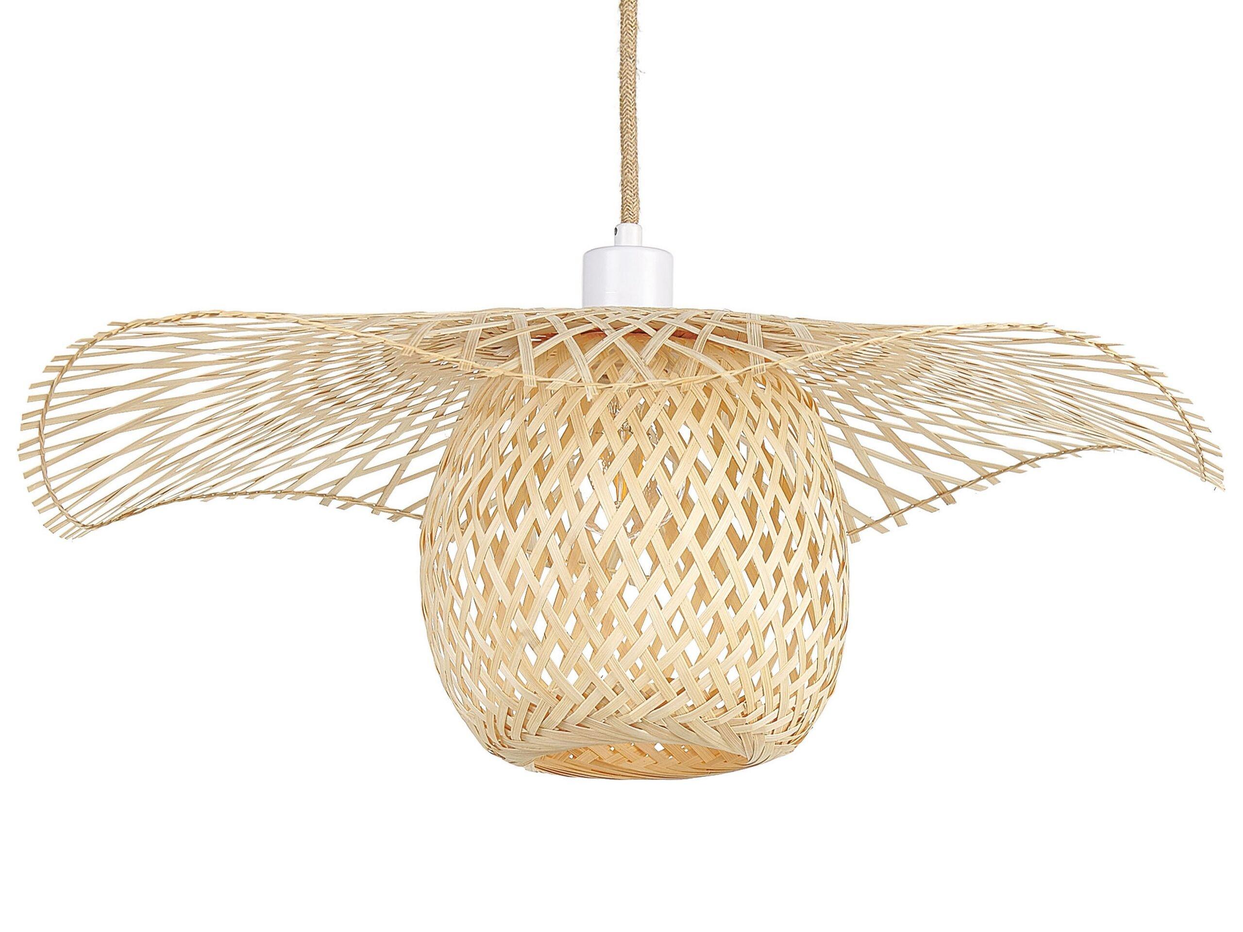 Beliani Lampadario en Legno di bambù Boho BONITO  