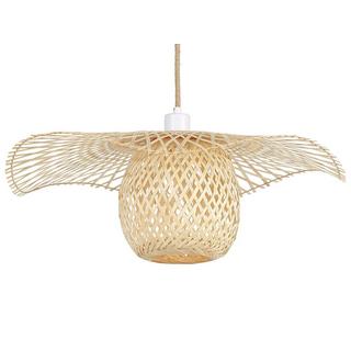 Beliani Lampe suspension en Bambou Boho BONITO  