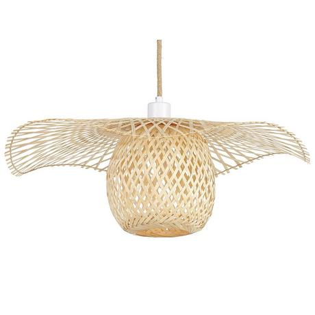 Beliani Lampadario en Legno di bambù Boho BONITO  