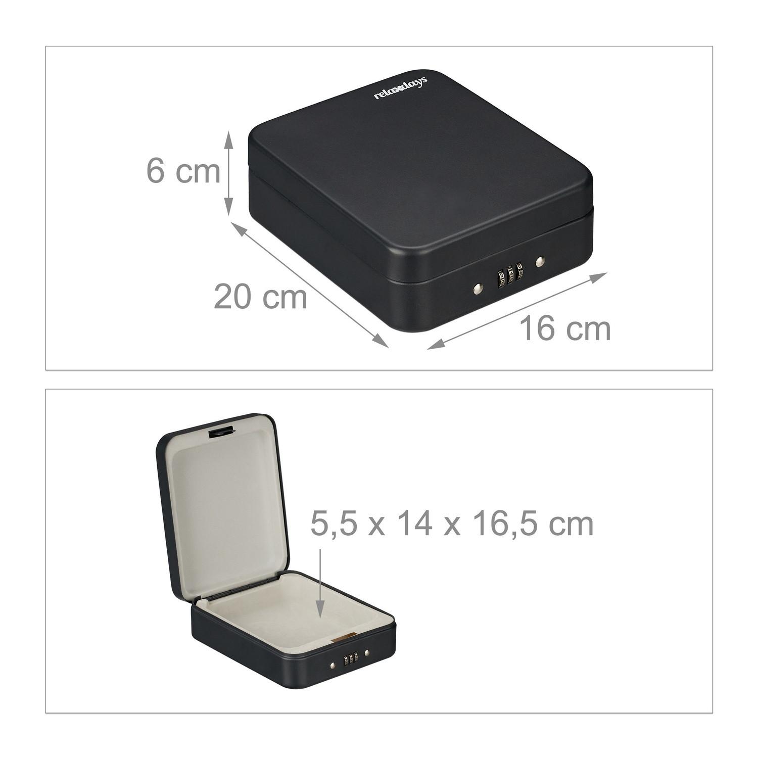 Northix Cassetta di sicurezza con serratura a combinazione  