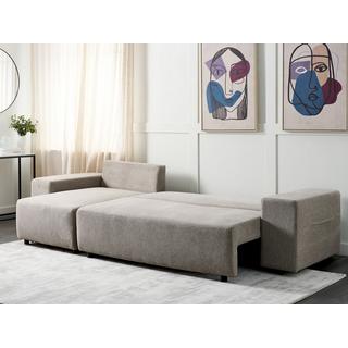 Beliani Ecksofa aus Polyester Modern LUSPA  