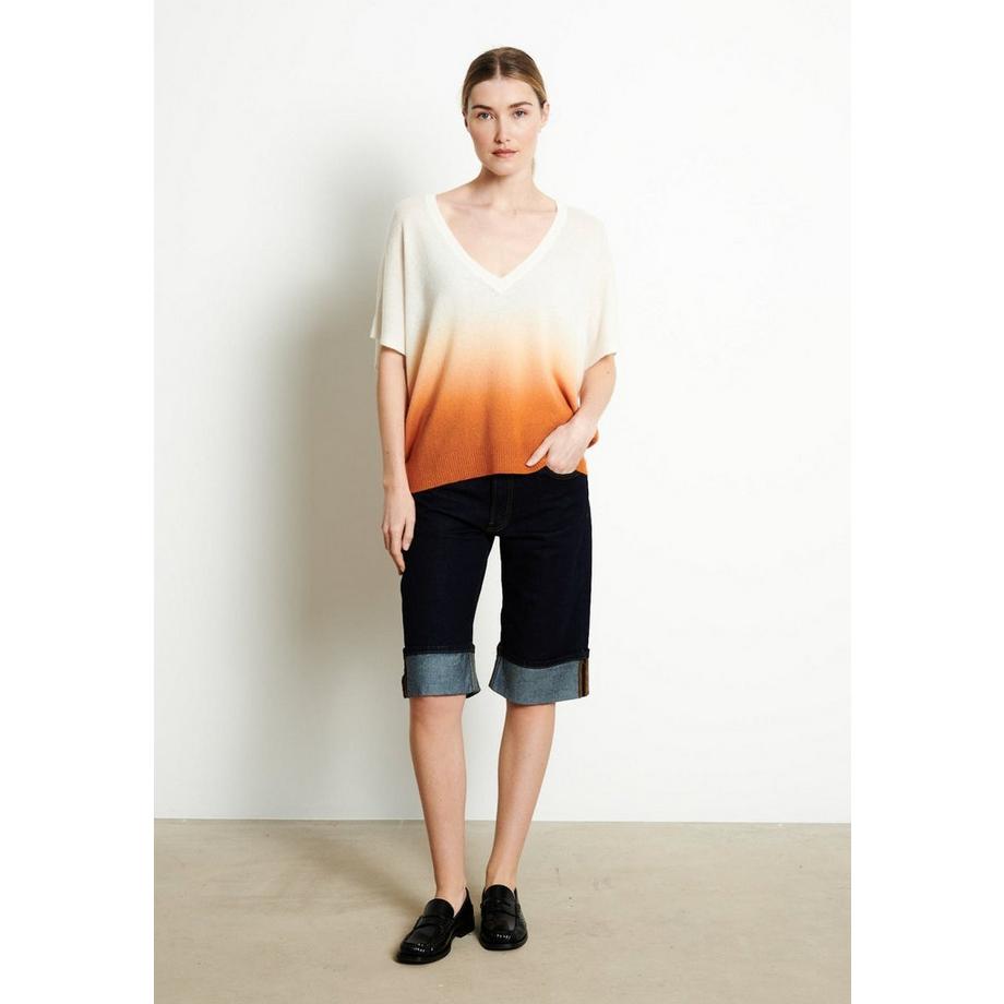 Studio Cashmere8 RIA 7 Tie Dye V-Ausschnitt T-Shirt  