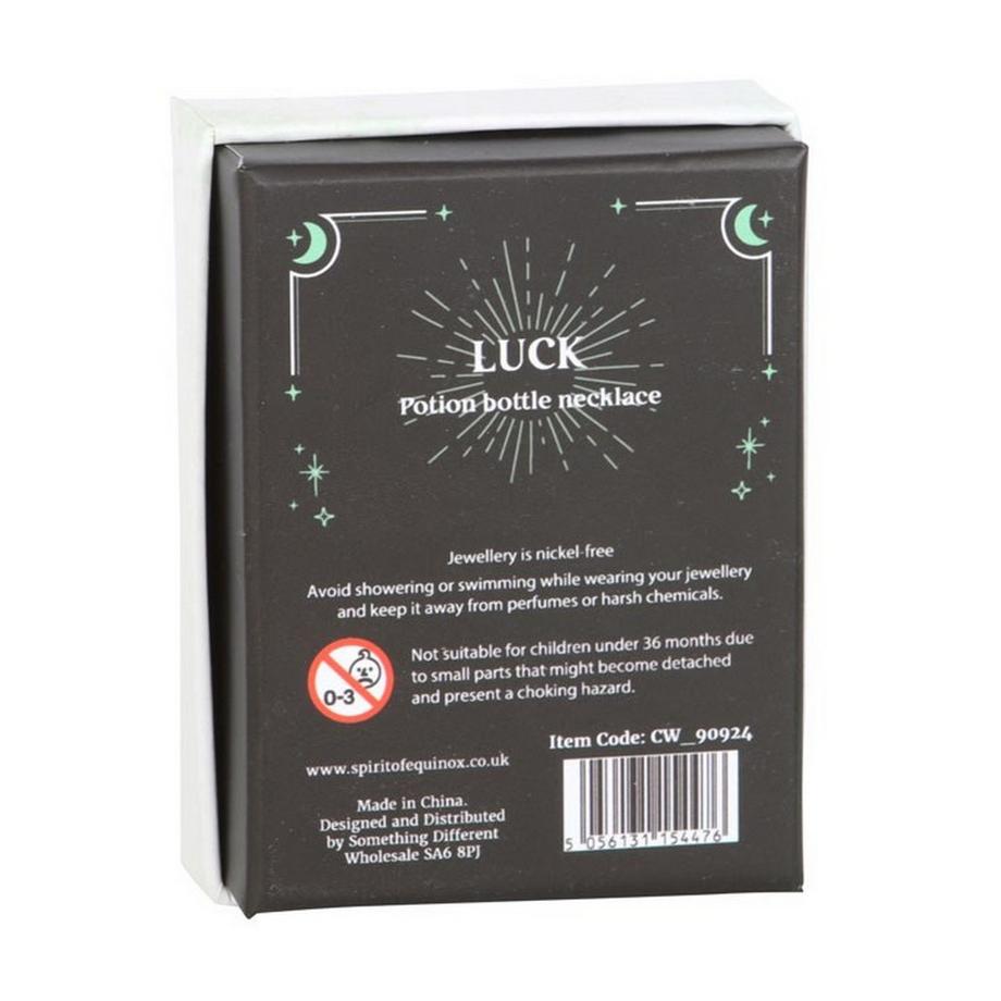 Something Different  Luck Avventurina Bottiglia Di Pozione Collana 