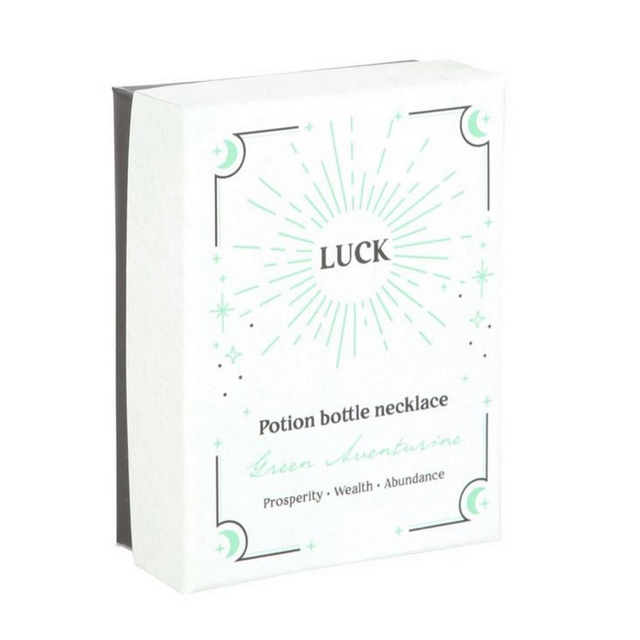 Something Different  Luck Avventurina Bottiglia Di Pozione Collana 