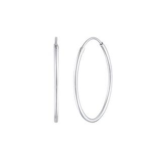 Elli  Boucles d'Oreilles Creoles Ronde Classic 