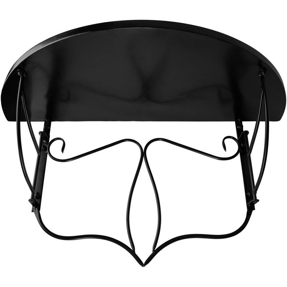 Tectake Table de balcon  en acier, mosaïque et ciment  