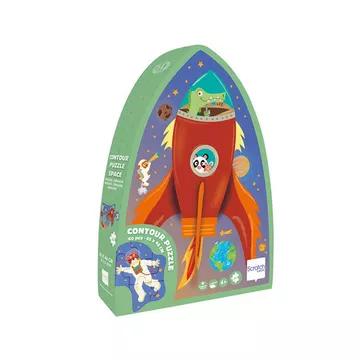 Puzzle Shape Puzzle Weltall (60Teile)