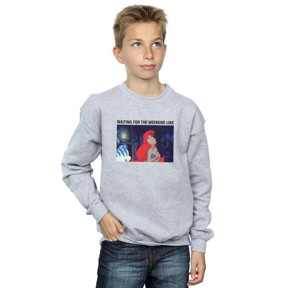 Disney  The Little Mermaid Waiting For The Weekend Sweatshirt 