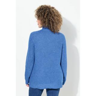 Ulla Popken Pull Col Montant Manches Longues Motif Torsadé  