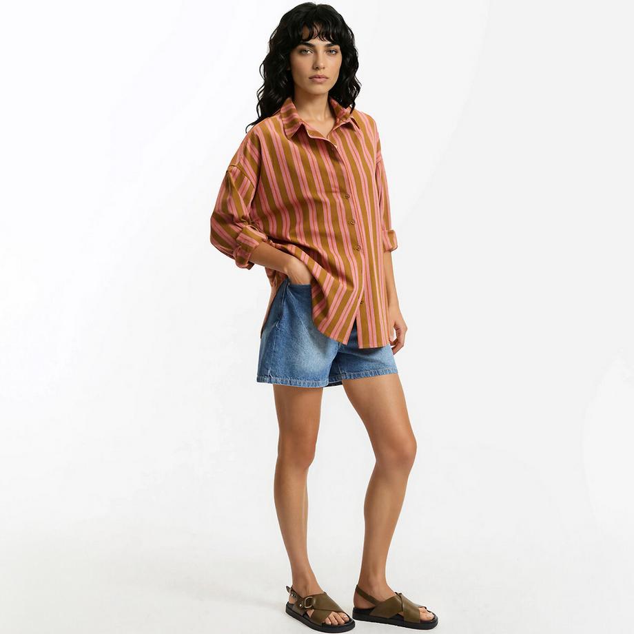 La Redoute Collections Chemise rayée ample en coton  