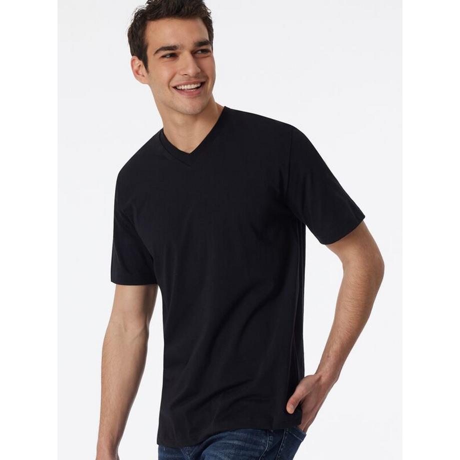 Schiesser American V-Neck T-Shirt Doppelpack  