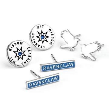Ravenclaw Ohrring Set, Versilbert 3erPack