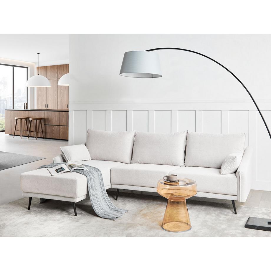 Beliani Ecksofa aus Stoff Klassisch VARDE  