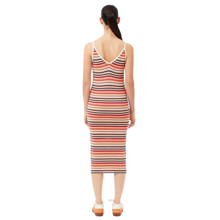 LACOSTE Robe longue rayée  