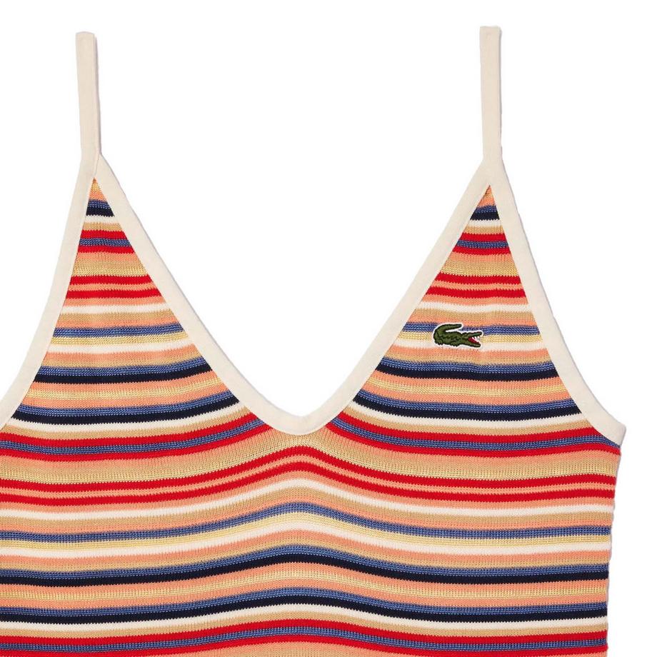 LACOSTE Robe longue rayée  