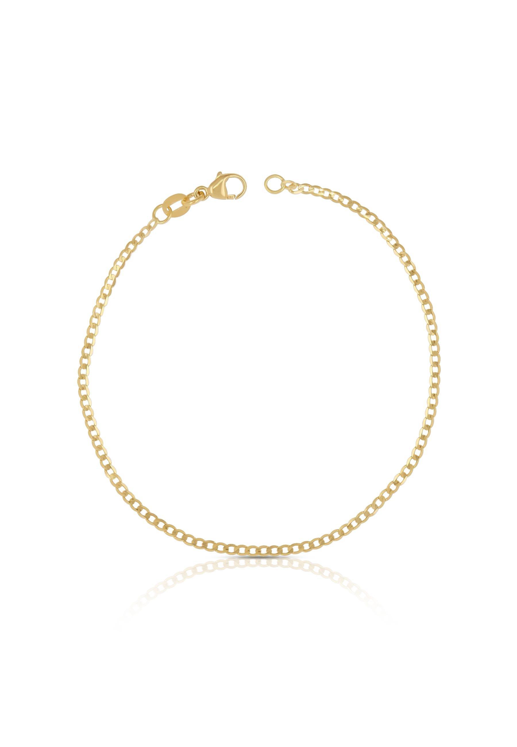 MUAU Schmuck  Bracelet Panzer Gelbgold 750, 19cm, 1.9mm 