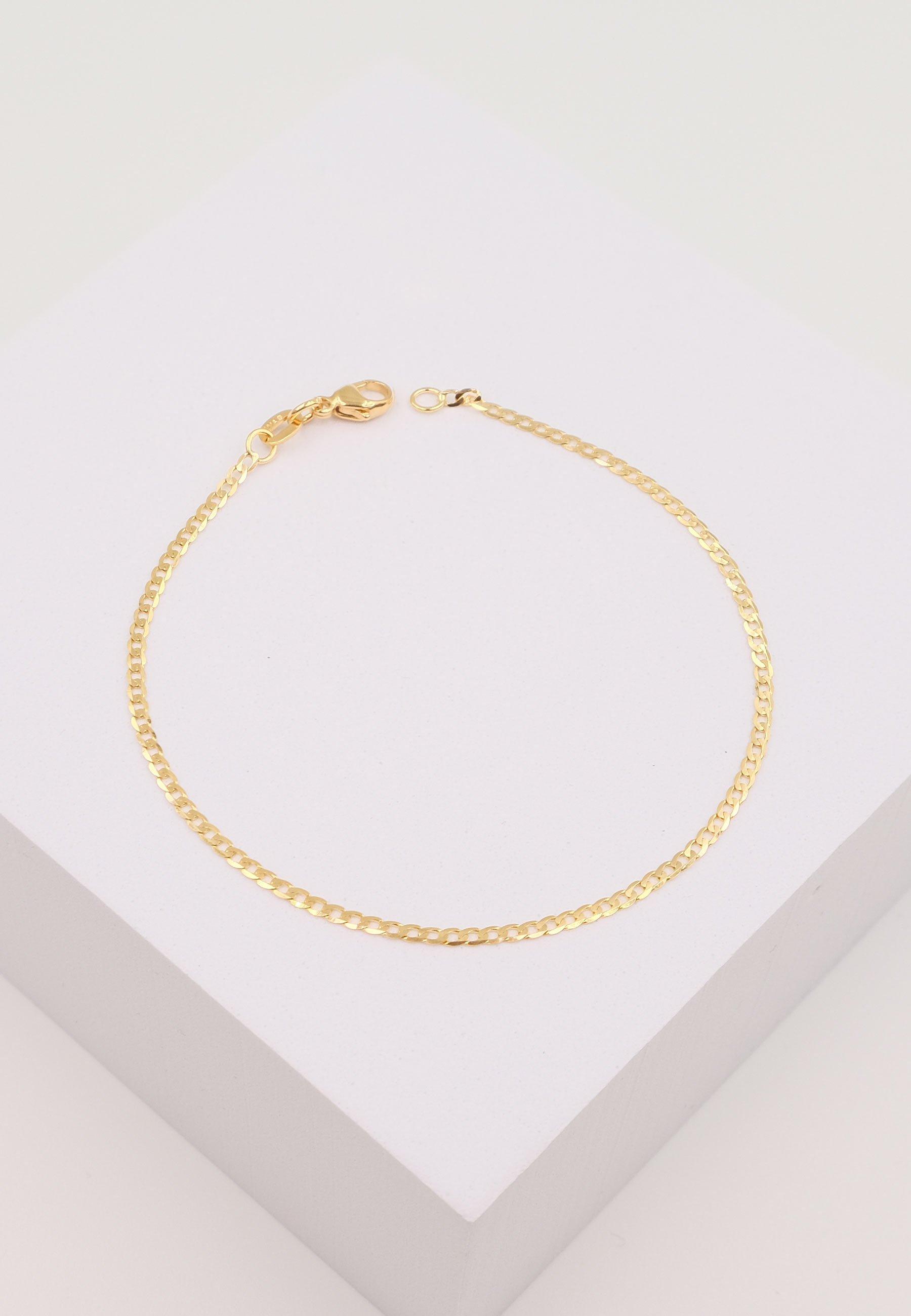 MUAU Schmuck  Bracelet Panzer Gelbgold 750, 19cm, 1.9mm 