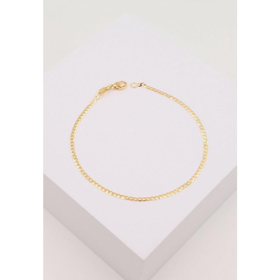 MUAU Schmuck  Bracelet Panzer Gelbgold 750, 19cm, 1.9mm 